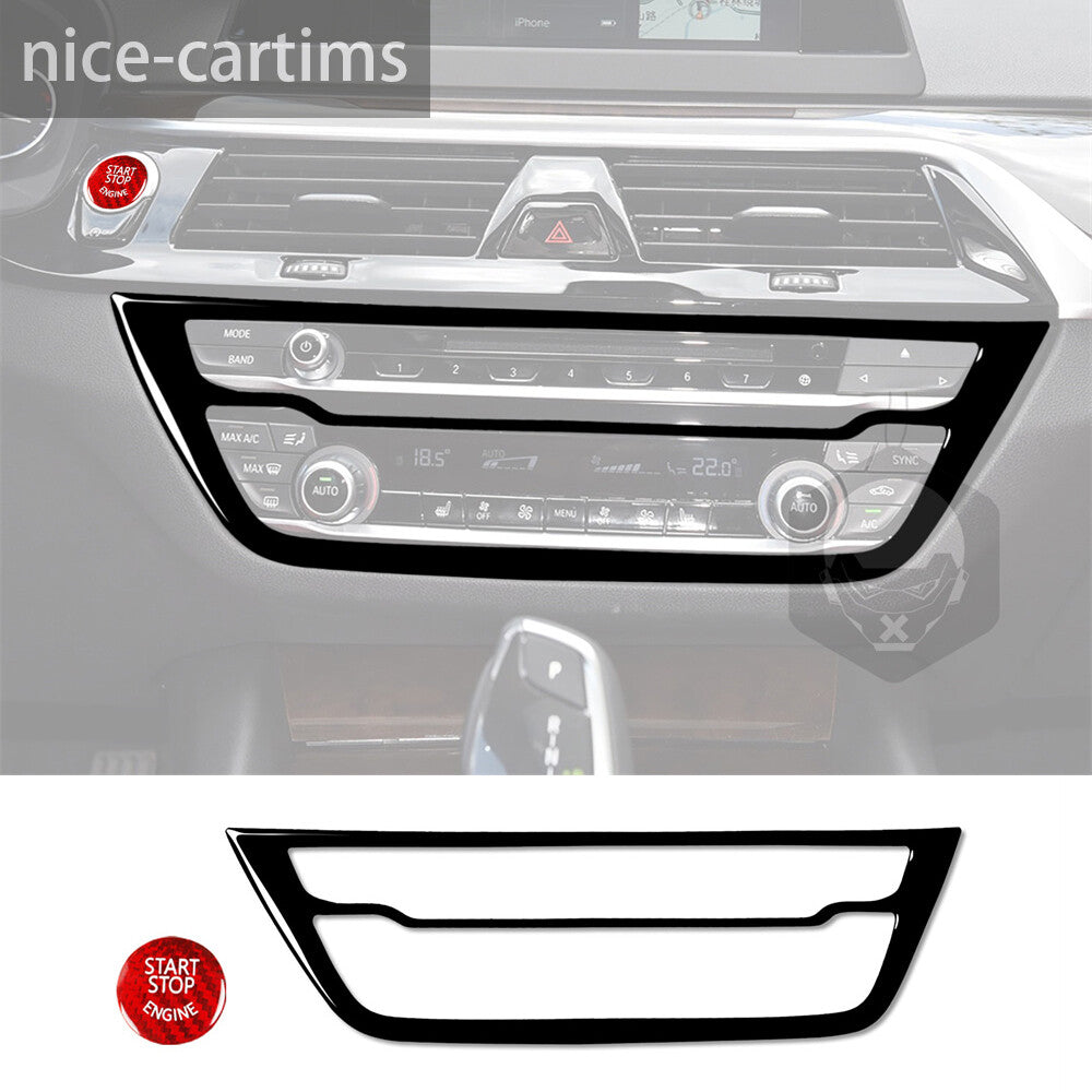 Start Stop Button Air Condition CD Panel Cover for BMW 5 Series G30 G38 2018-23