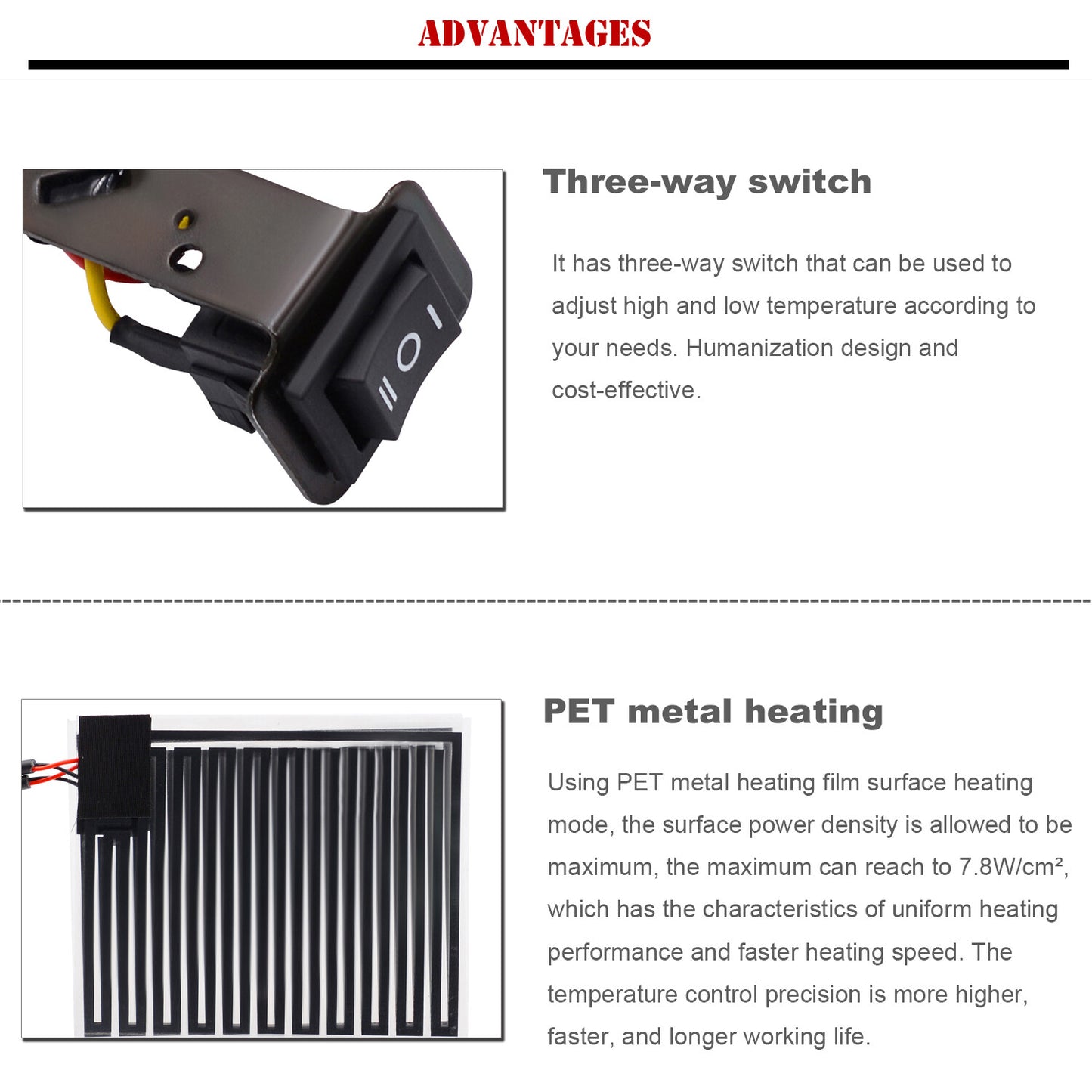 Grip Heater Pad Kit Motorcycle ATV Snowmobile Snow Bike Heated Hand Warmer