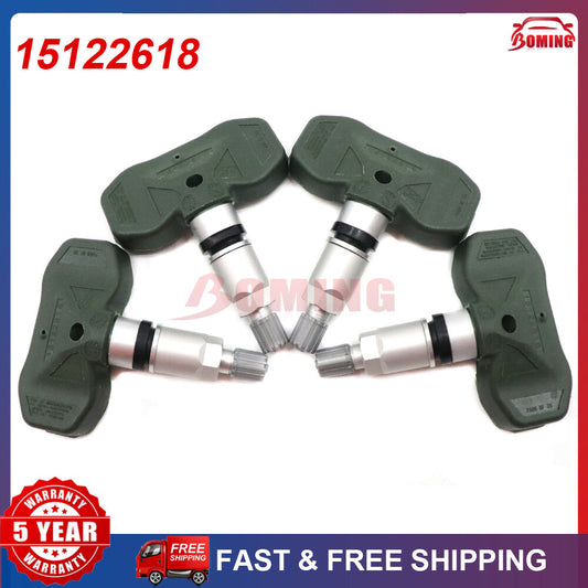4-pack TPMS tire pressure sensors for Chevrolet for GMC for Canyon for Hummer , Colorado 15122618
