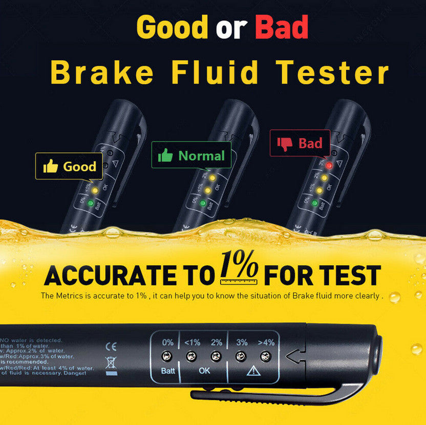 Automotive brake fluid tester diagnostic tool 5 LED pen oil quality tester suitable for Huyndai for Kia
