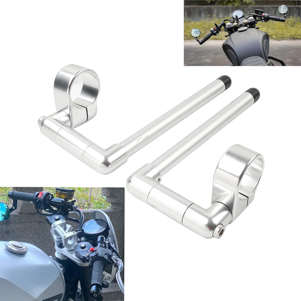 51MM Cafe Racer Bars 7/8 Universal Clip-On Handlebar Fork Tube Motorcycle