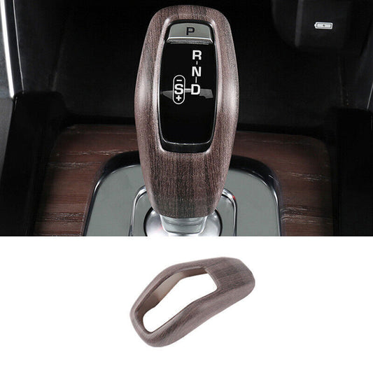 1X Gear Shift Knob Shifter Lever Trim For Discovery Sport 2020-25 ABS Wood Grain