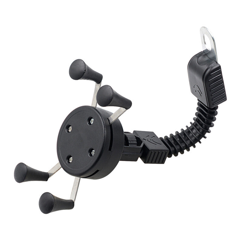 1-Piece Motorcycle Mount Phone Holder Mirror Base for Smartphones GPS