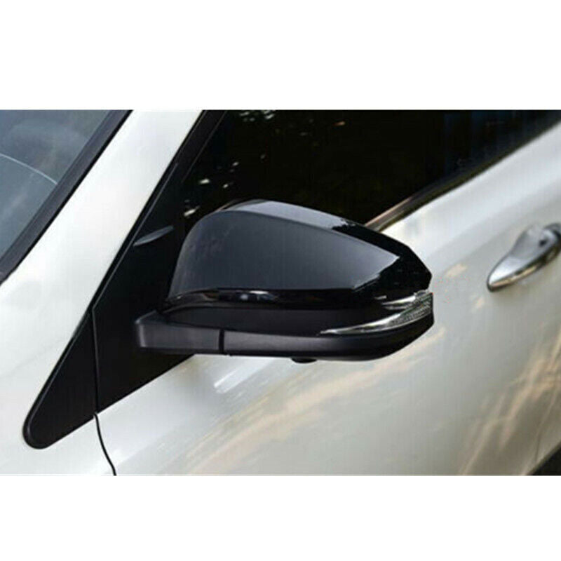 for Toyota Venza 21-2024 ABS Glossy Black Side Rearview Mirror Cap Cover Trim 2X