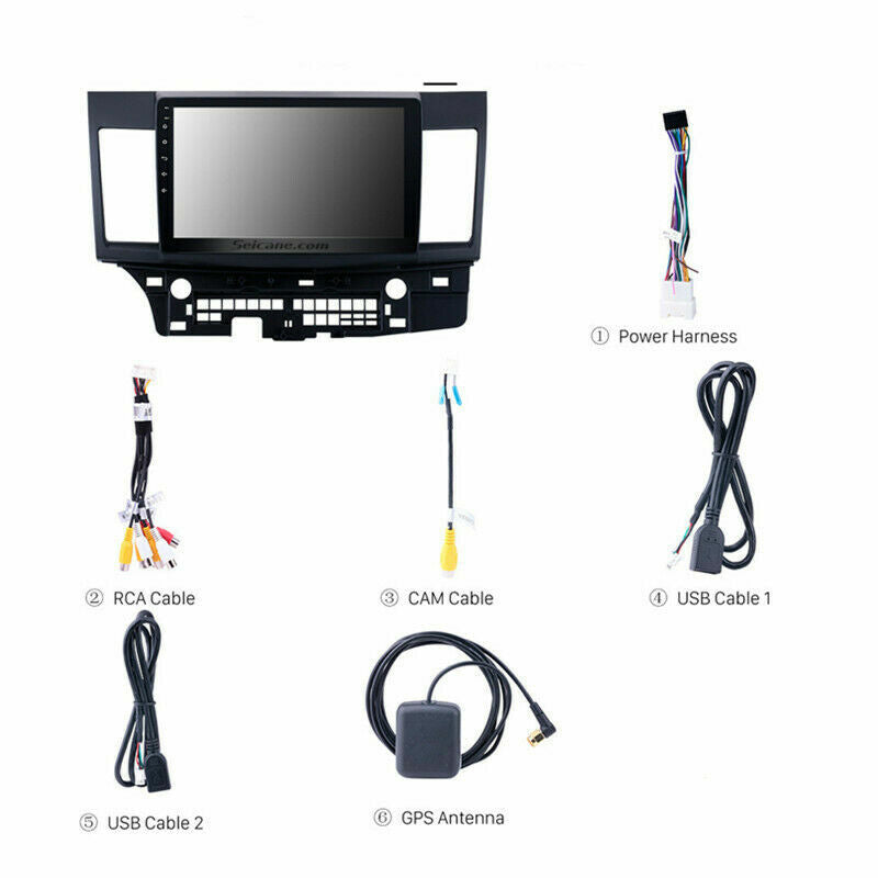 2Din 10.1 Android 2+16GB Bluetooth Wifi Radio GPS Player for Mitsubishi Lancer