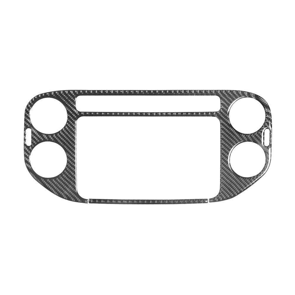 Carbon Fiber Center Control Vent Outer Frame Trim for Volkswagen for Tiguan 2013-17