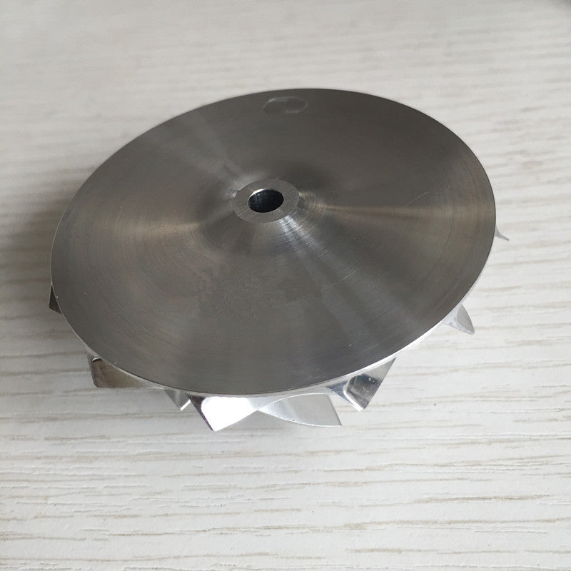 RHF5 49.50/63.80 mm 6+6 blade high-performance turbine blank compressor wheel