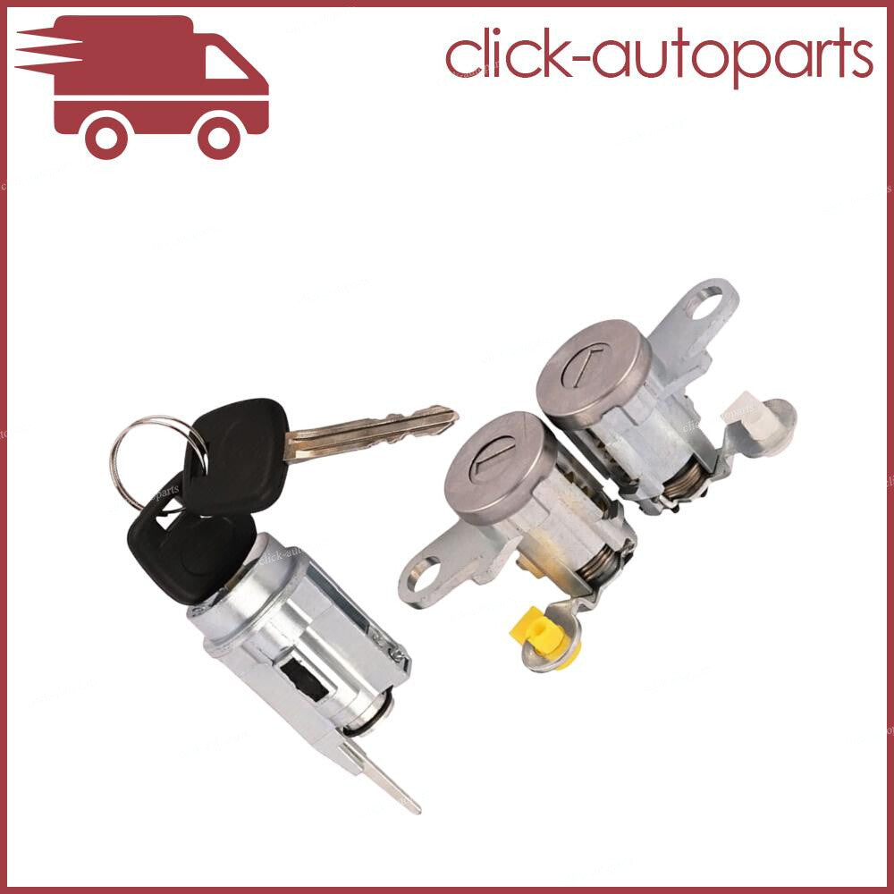 Door Lock Key Ignition Lock Cylinder Set for 1999 2000 2001-2003 for Toyota Tacoma