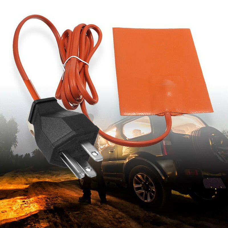 1x Car Engine Pan Heater Plate Engine Oil Fuel Tank Heating Pad Mat 110V US Plug