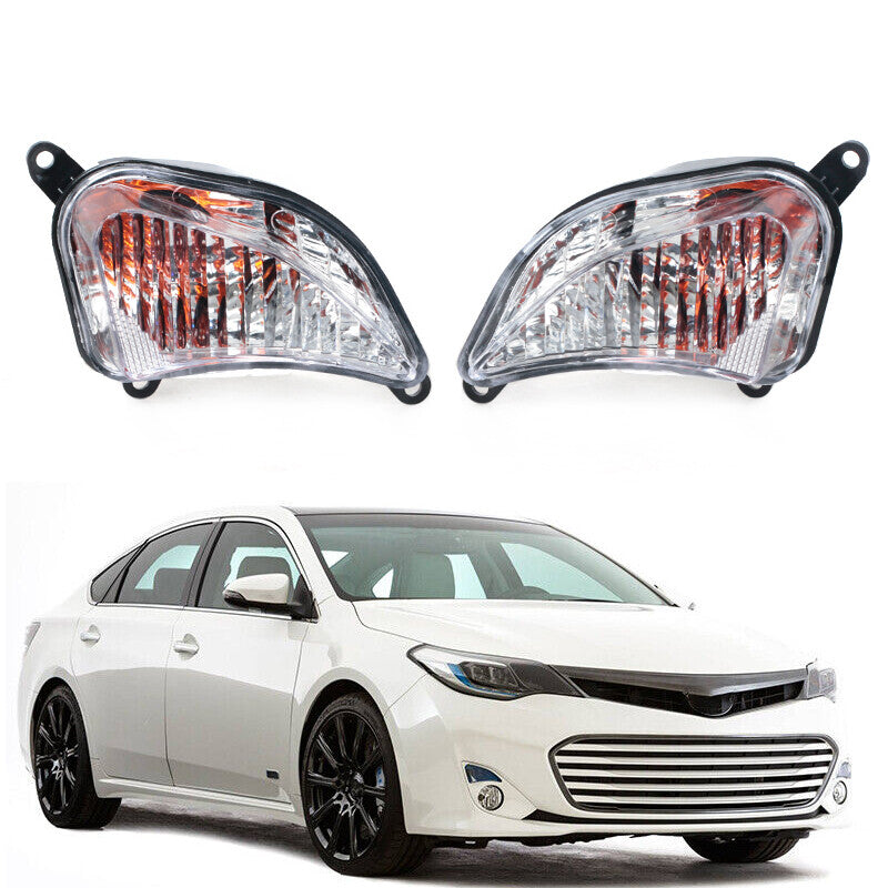 pair of plastic front bumper turn signal lenses for Toyota for Avalon 2013-2014
