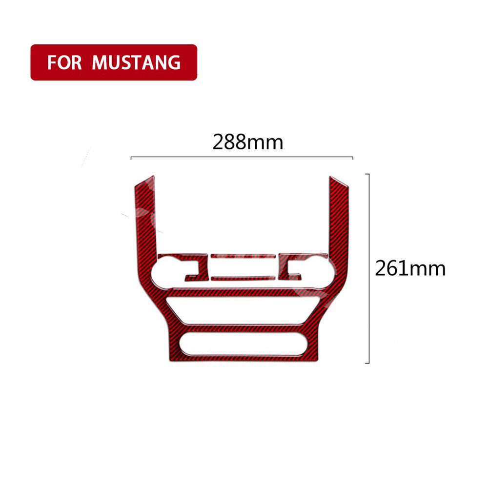 CD Panel Cover Trim Sticker Interior Decor Fit  for ford  for Mustang 2015-2019 GT V8