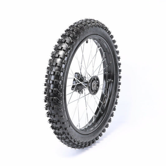 17-inch front wheel with 70/100-17 tire and rim suitable for SSR Apollo RFZ 125cc 150cc 160cc pit bike.
