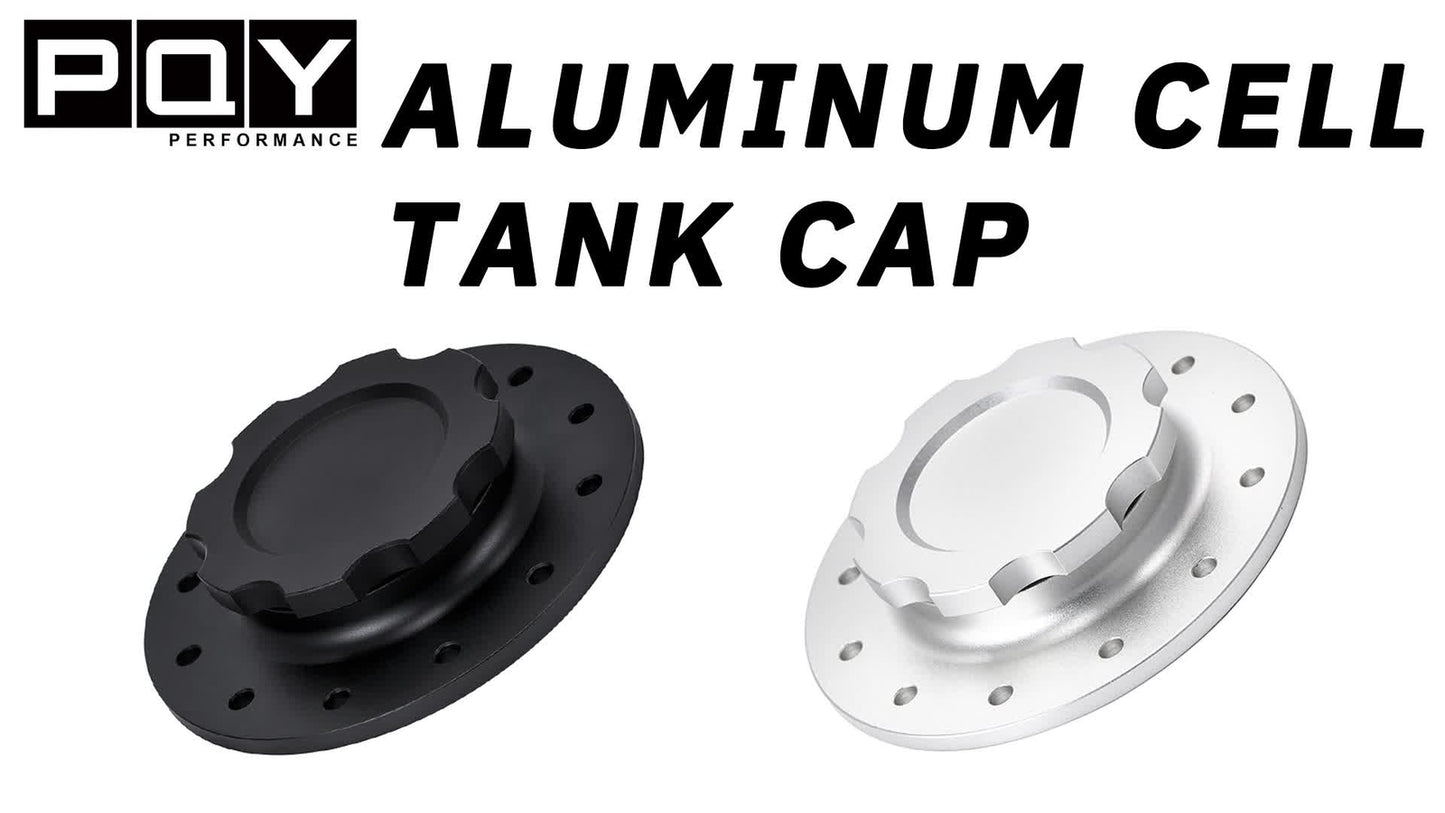 Aluminium Twist On Filler Neck Cap Billet Fuel Cell Cap Flush Mount 3 12Hole