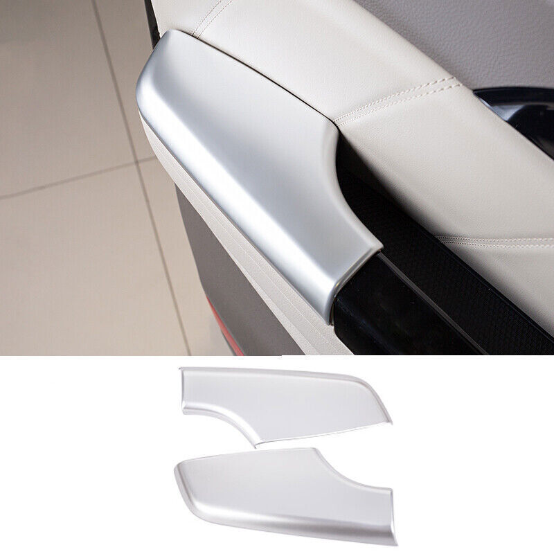 for Kia Carnival 2022-2024 Silver ABS Interior Door Armrest Panel Trim Cover 2P
