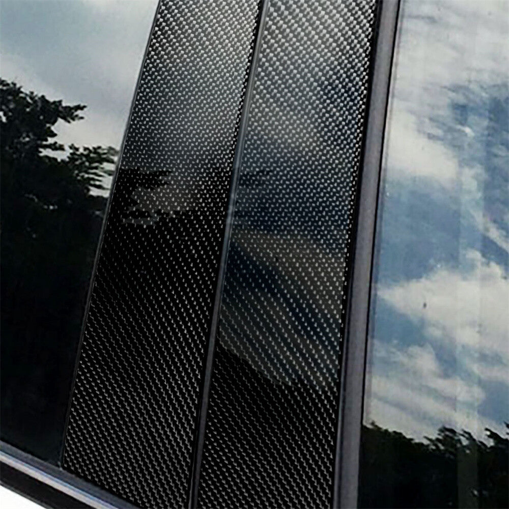 Carbon Fiber Window Pillar Posts Panel Cover for Mercedes-Benz GLA Class 2013-18