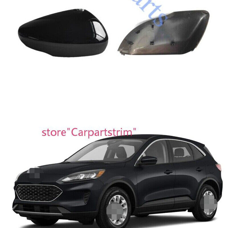 for Ford Escape 2020-2021 Right Black Rearview Mirror Cover With Turn Signal