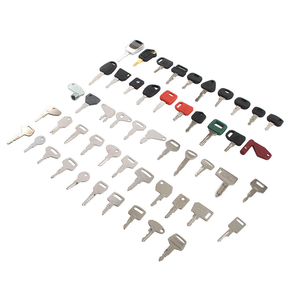 Heavy Equipment Key Set Keys Fit Bobcat For Caterpillar Fit for Volvo Fit JLG 52pcs