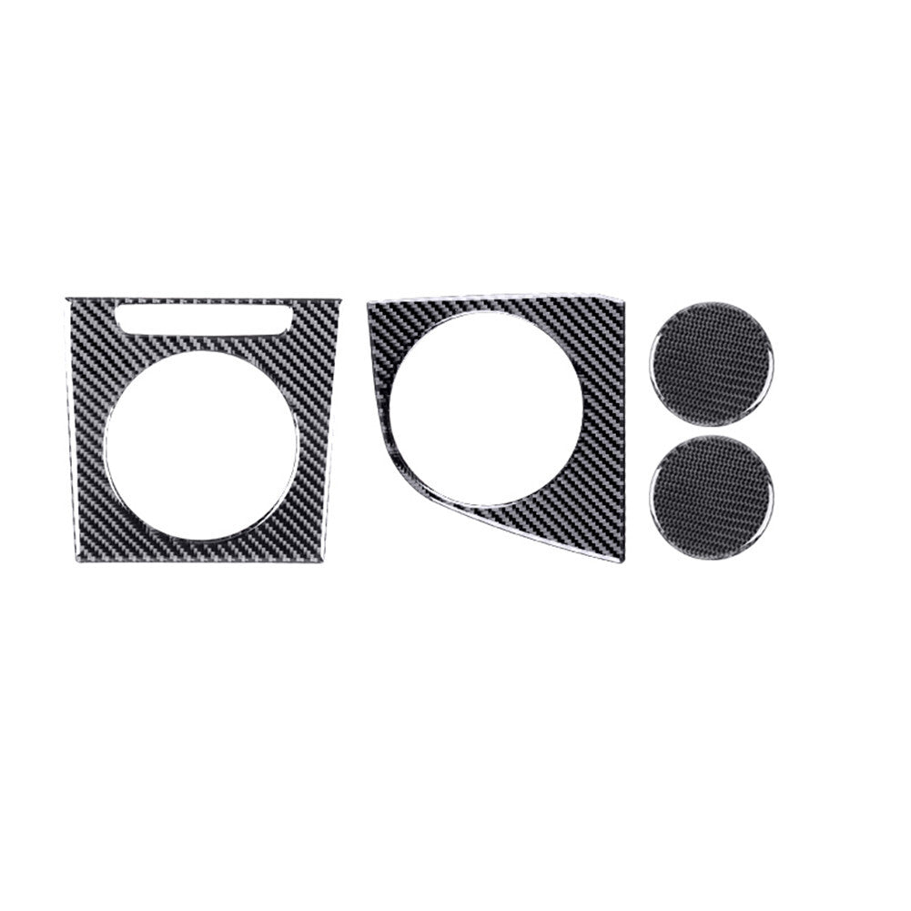 4x carbon fiber beverage holder trim for Porsche Taycan 2019-2022