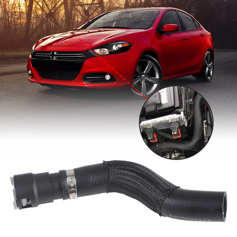 New Heater Core Jumper Hose Black 68156282AB for Dodge Dart 2013 2014 2015 2016