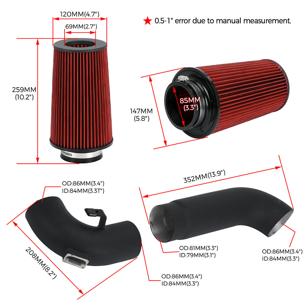 Cold Air Intake System Induction Kit for BMW 228i 320i 328i 420i 428i N20 N26