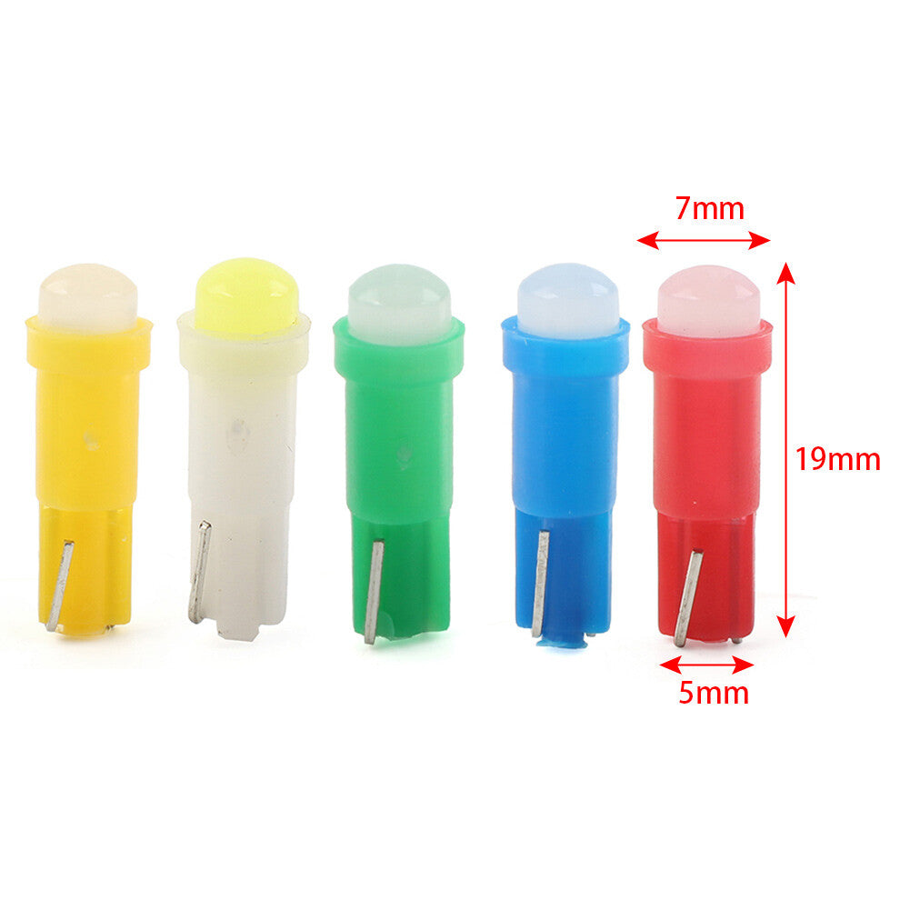 Car Instrument Bulb Indicator T5 1 SMD Light Dashboard Gauge Lamp Wedge Bulb