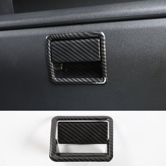 Carbon Fiber ABS for Co -pilot Storage Box Switfch Handle Trim for Suzuki for Jimny 2019+