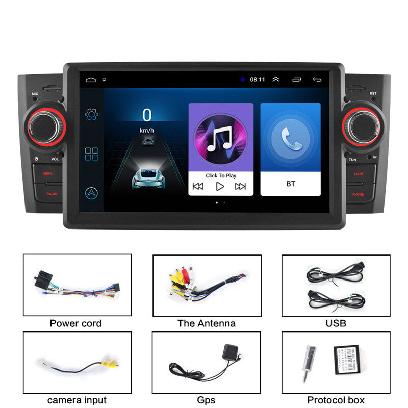 Android 10 Car Radio GPS Navi Multimedia Play for Fiat Grande Punto Linea 07-12