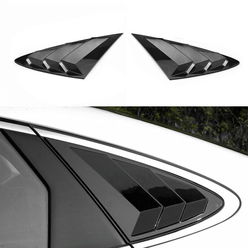 for Hyundai Sonata 2020-2023 Gloss Black Side Vent Window Scoop Louver Cap Trim