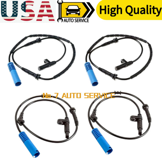 4 PCS ABS Wheel Speed Sensor Front Rear Left Right for MINI Cooper R50 R52 R53