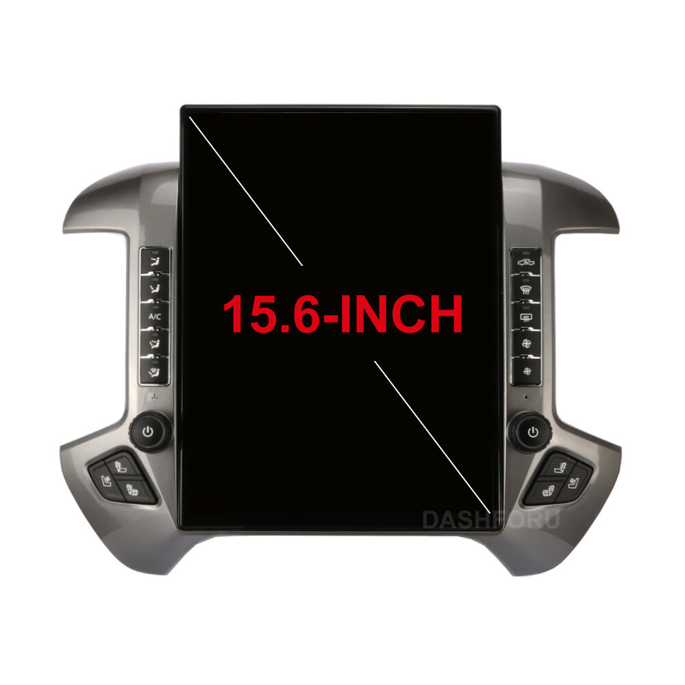 15.6 Android for Tesla Vertical Screen GPS Radios for Chevrolet Silverado 2013-2019