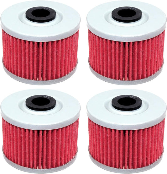 4 Pack Motorcycle Oil Filter for Kawasaki KLX110 L KLX110L KLX 110L 2014-2016