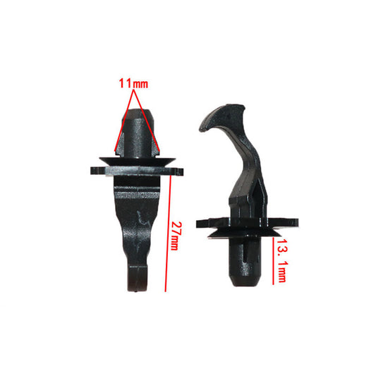 3 Round Hole Car Windshield Interior A-Pillar Panel Trim Clips for Toyota