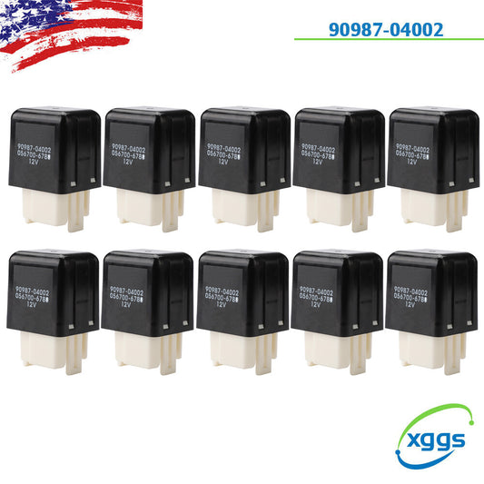10-pack for Toyota relays 90987-04002 056700-6780 5-pin for Lexus 4Runner LS400 Tacoma