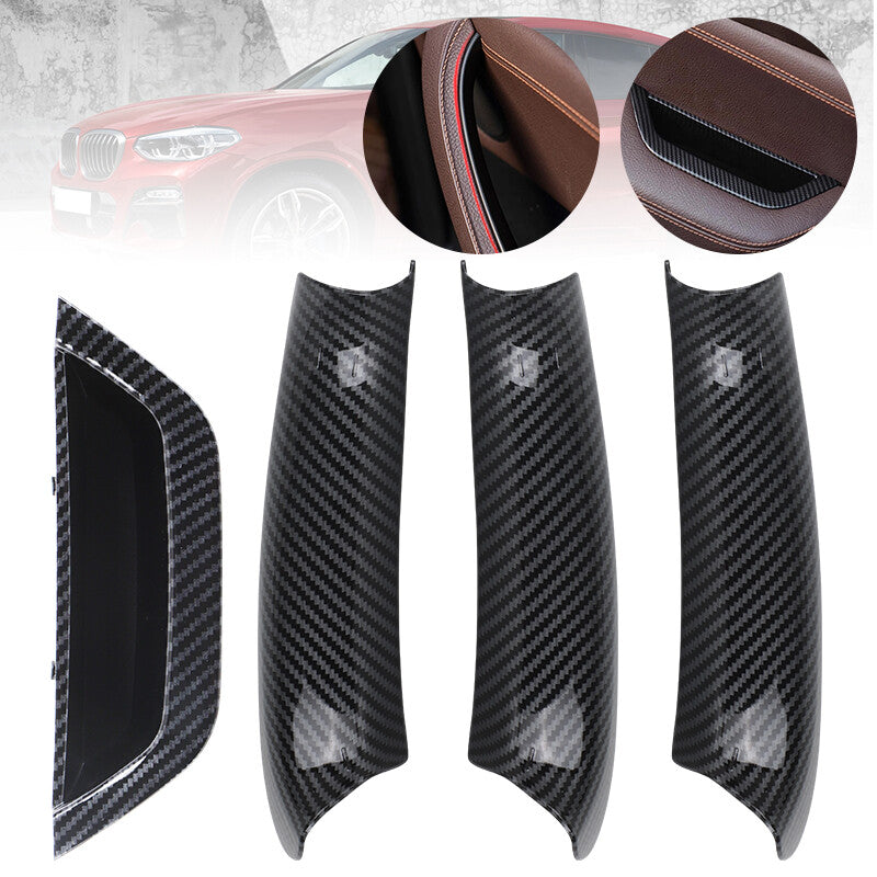 Interior Handle Inside Door Panel Pull Trim Cover fit for BMW X3 X4 F25 F26 2010-17