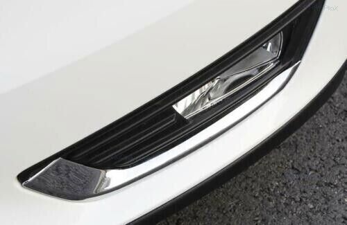 2P Front Fog Light Lamp Moulding Strip Trim Chrome for Ford Focus ST RS 15-2018