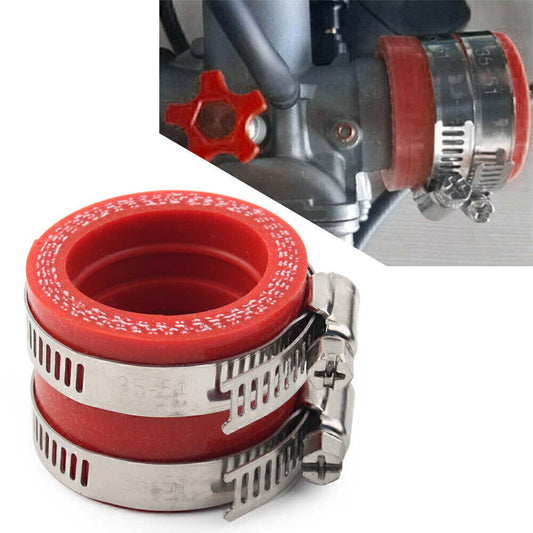For OKO PWK KEIHIN 28/30mm Carburetor Rubber Adapter Intake Manifold Motor Red