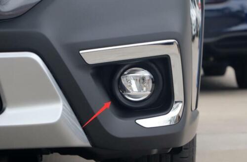 for Subaru Outback 2020-2023 Bright Black Front bumper Fog Light Lamp ring Cover