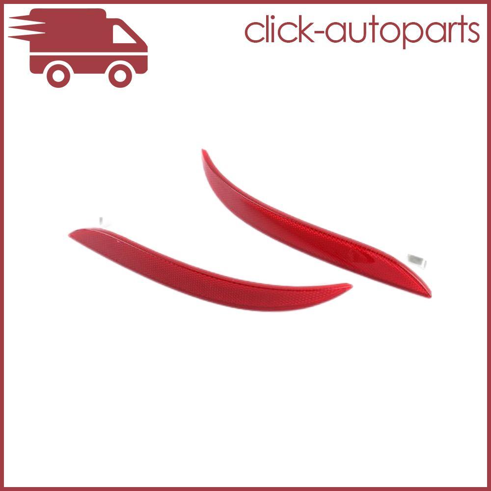 2pcs Rear Bumper Reflector Red for BMW E60 E61 528i 535i Driver Passenger Side