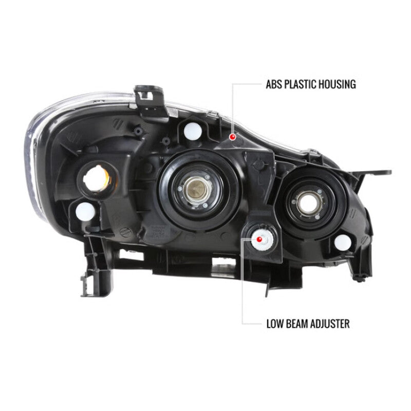 For 2003-2008 for Toyota for Corolla Headlights Headlamps Housing Black Housing Amber