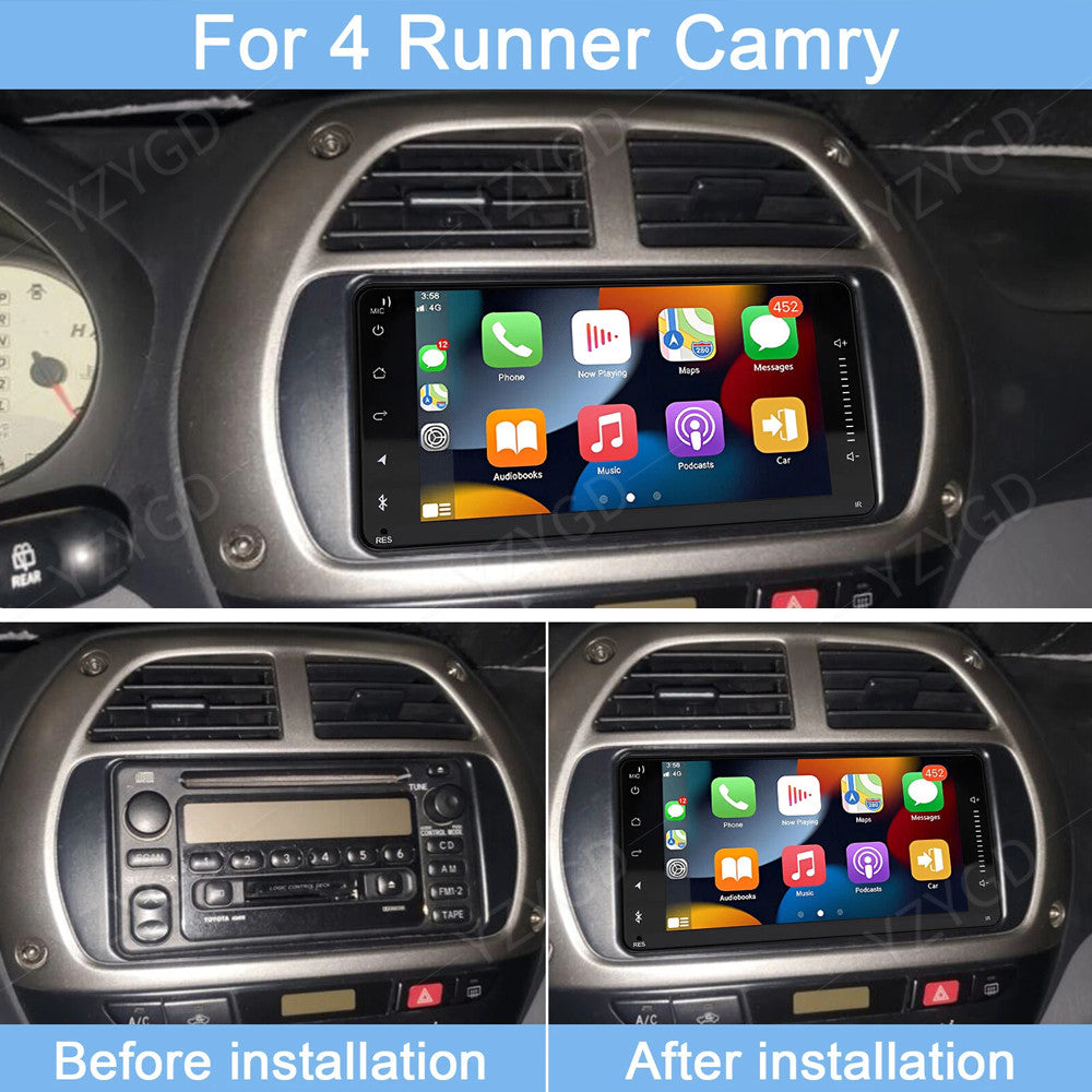 for Toyota for 4Runner 2003-2009 Car Radio 7Inch Carplay WIFI GPS Navi Touch Screen