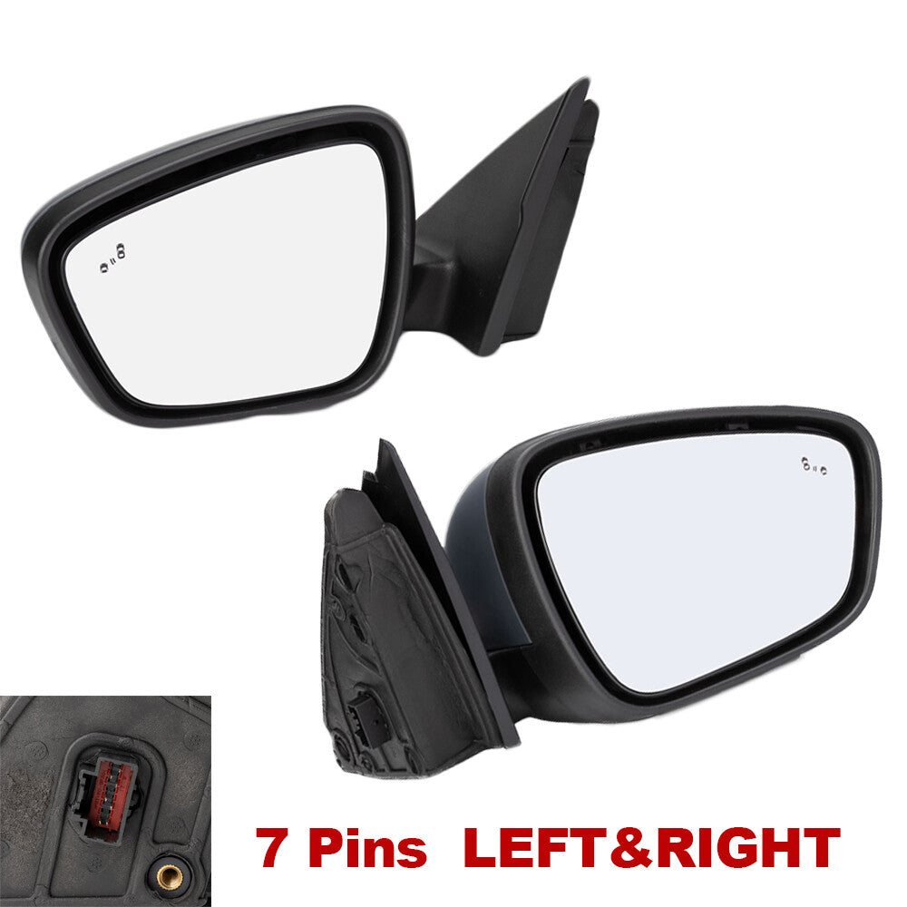 Pair Left + Right Side Mirror With Blind Spot / Heat Fits for Ford Escape 20-23 NEW
