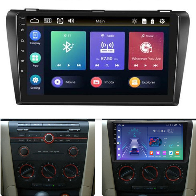 for Mazda 3 2004-2009 9inch WIFI Android Radio GPS Navigation Multimedia Player