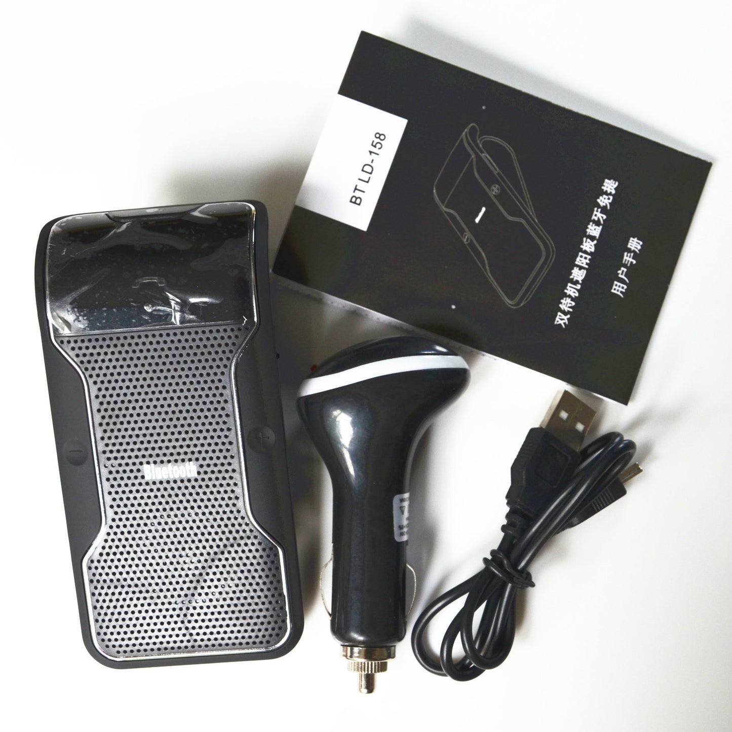 Sun Clip Car Hands Wireless Bluetooth Phone Speaker Mobile Phone Kit