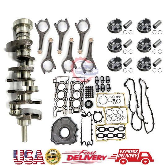 AJ126 Engine Gasket Set Crankshaft Connecting Rod Piston Rings for Jaguar Land