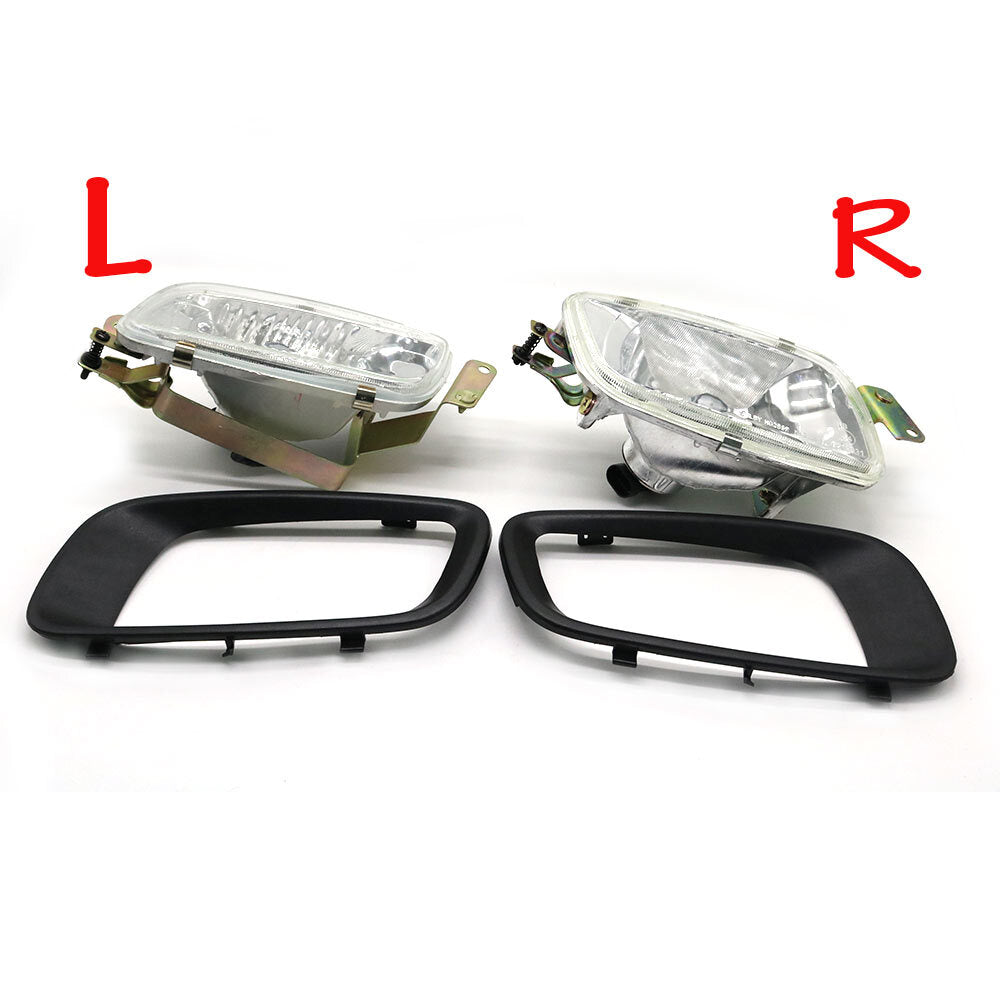Front fog light + cover suitable for Mitsubishi Pajero/MONTERO MK3 2000 - 2003 01 02