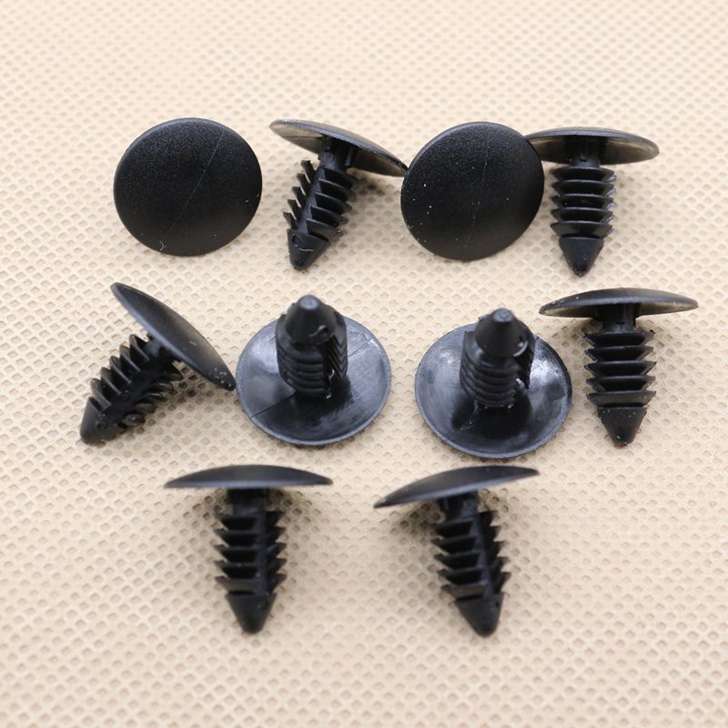 10-pack mudguards, Bumper Fascia retainer clips for Ford , for Chrysler , and GM vehicles.