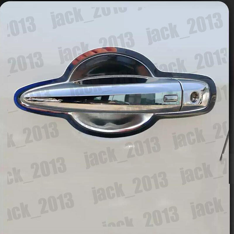 for Nissan Sentra 2013-2018 8PCS Black Side Door Handle Grand Bowl Cover Trim