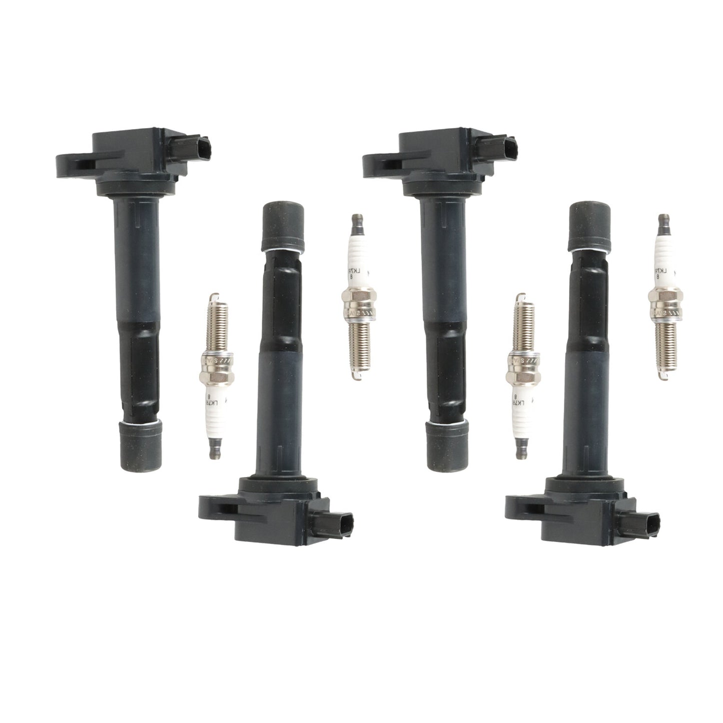 4pcs Ignition Coils UF629+4pcs Iridium Spark Plugs for 2009-14 for Acura TSX L4 2.4L