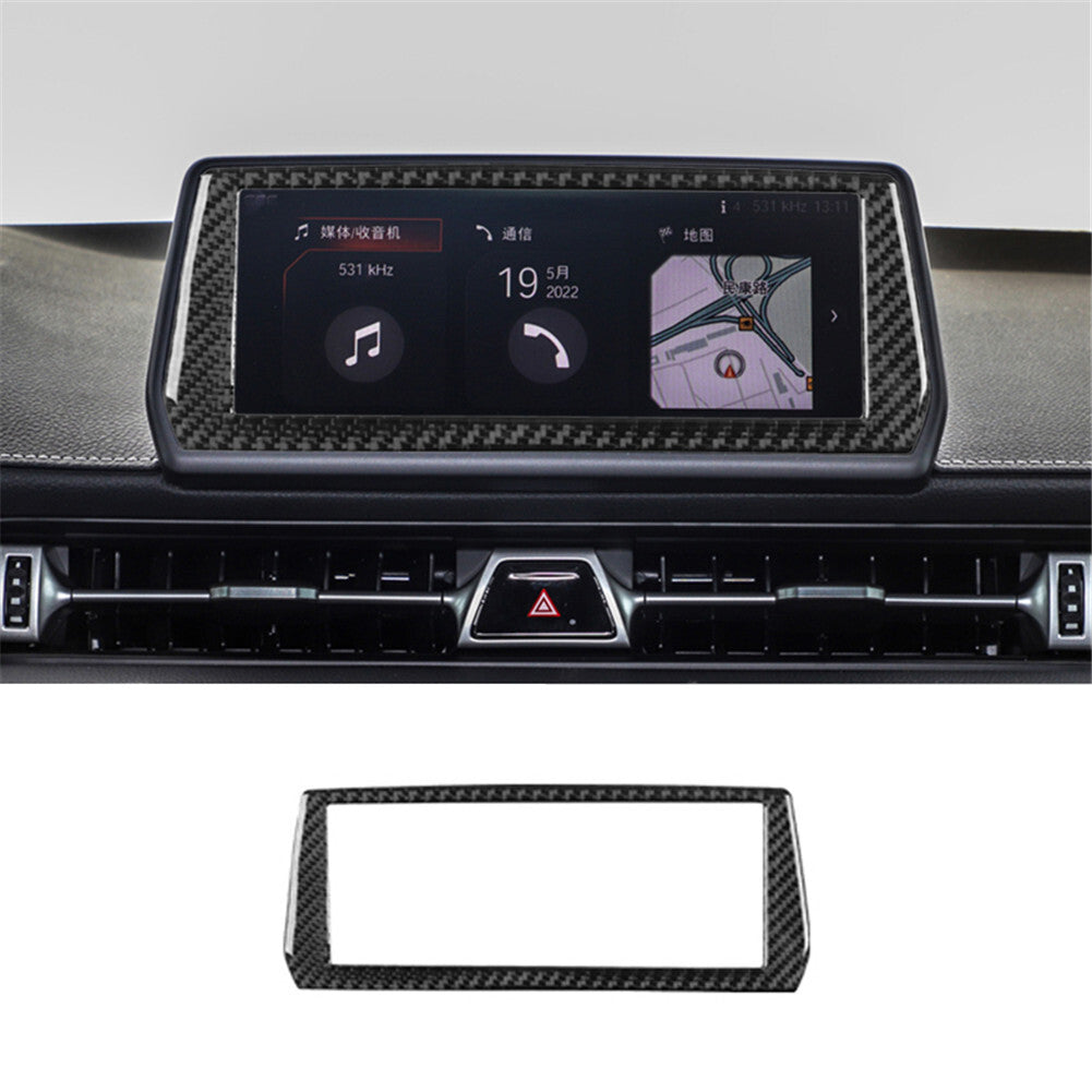 Carbon Fiber GPS Navigation Display Cover Trim for Toyota Supra A90 2019-2022