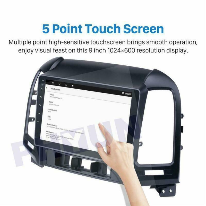 Fit for Hyundai Santa Fe GPS Head Unit Navigation Dash Android 9.0 Car Stereo